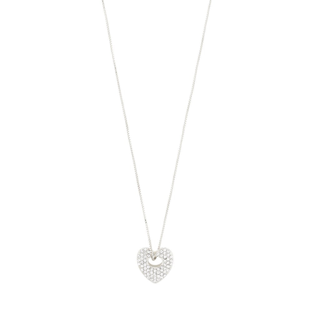 Dune Recycled Necklace - Silver Plated - Crystal