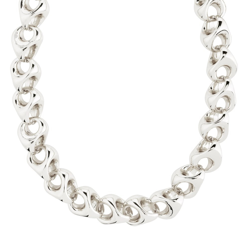 Dune Recycled Necklace - Silver Plated