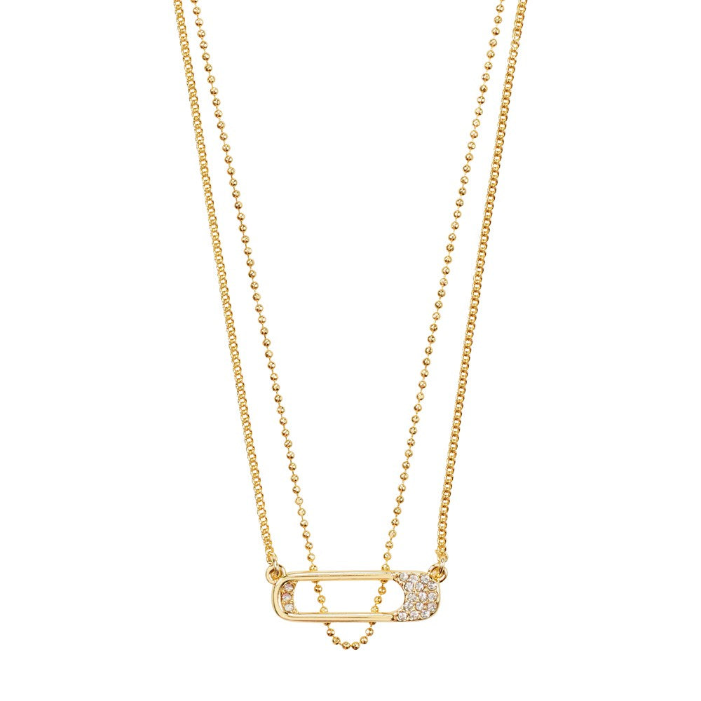 Instant Recycled Crystal Necklace - Gold Plated