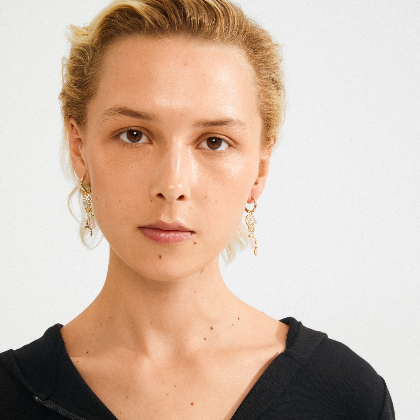Shift Hoop Earrings - Gold Plated