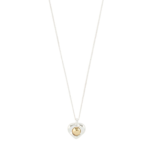 Nova Heart Necklace - Silver Plated