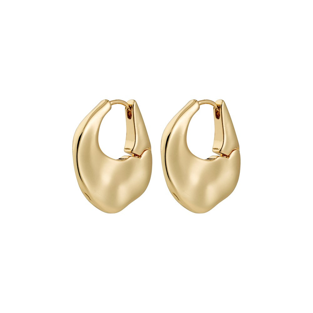 Sense Hoop Earrings - Gold Plated