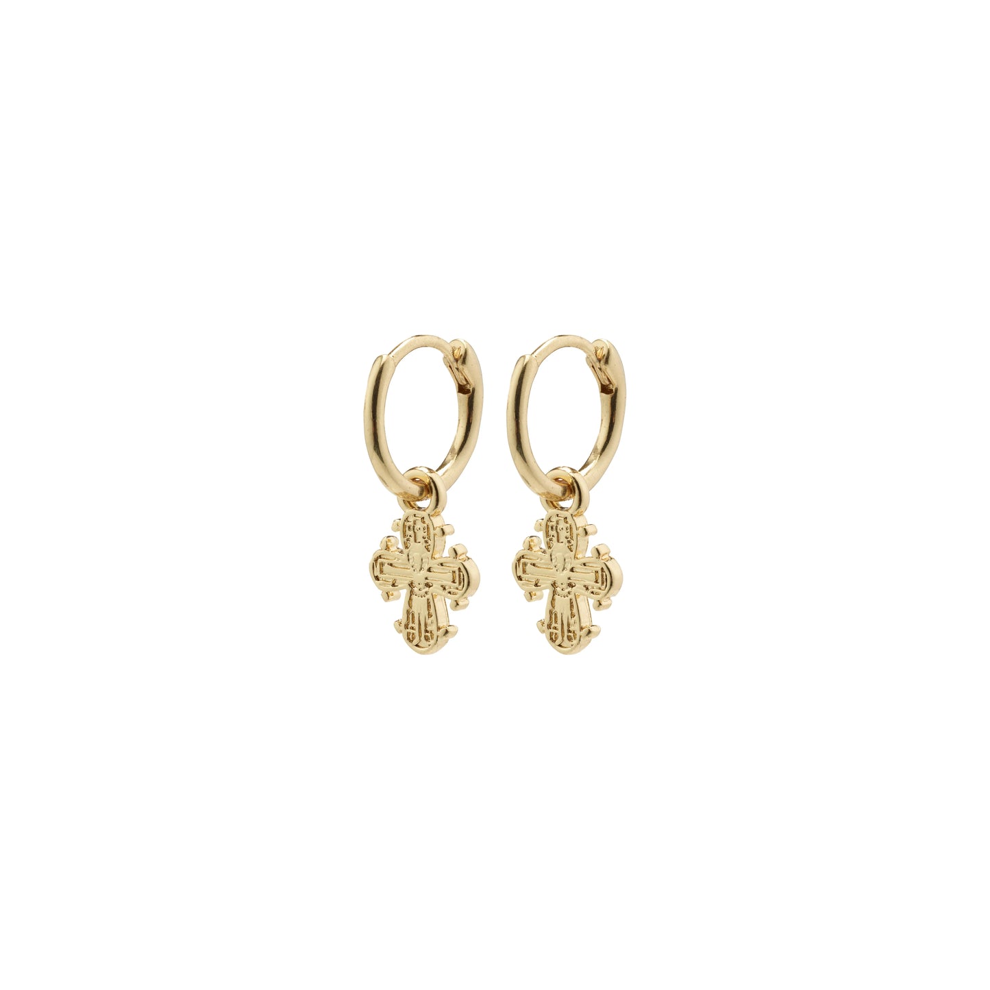 Dagmar Recycled Huggie Hoop Earrings - Gold Plated