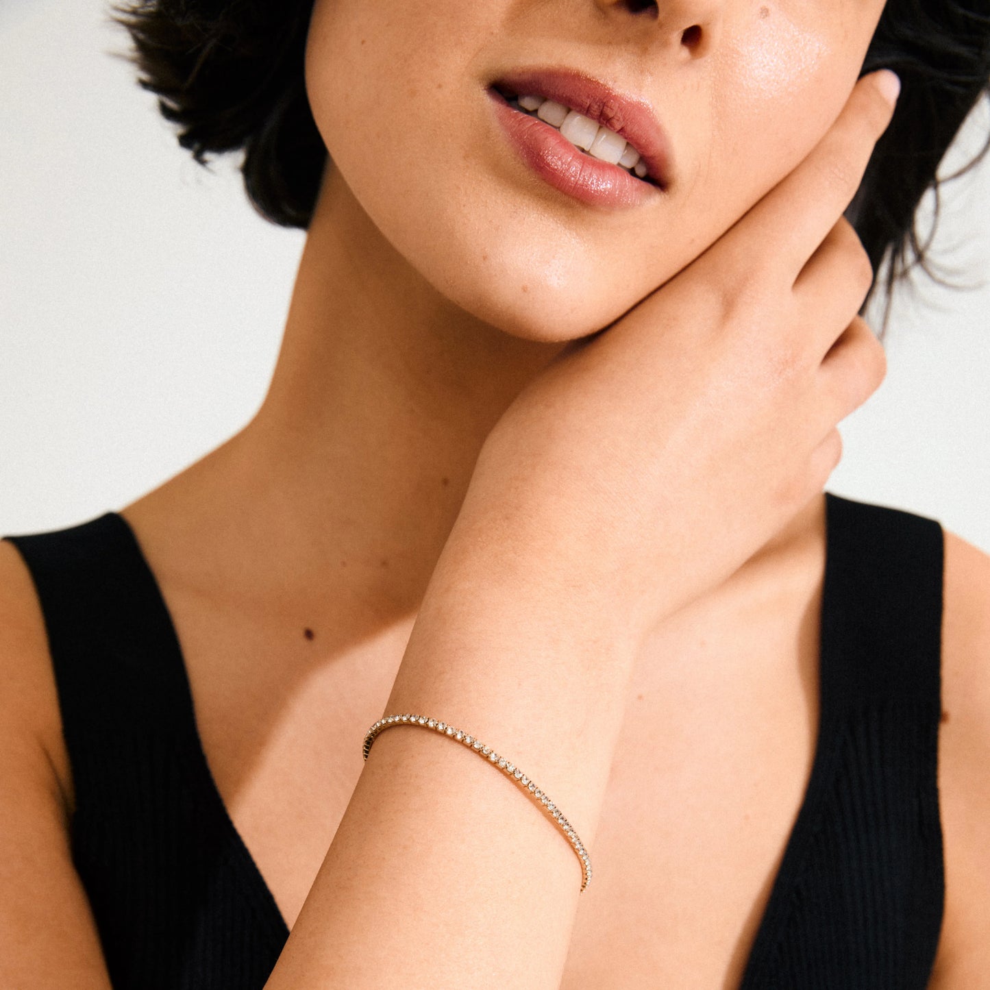 Arash Crystal Bracelet - Gold Plated