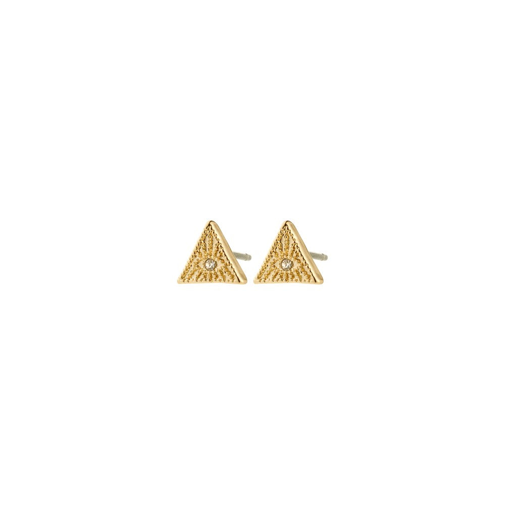 Rylee Recycled Crystal Earrings - Gold Plated