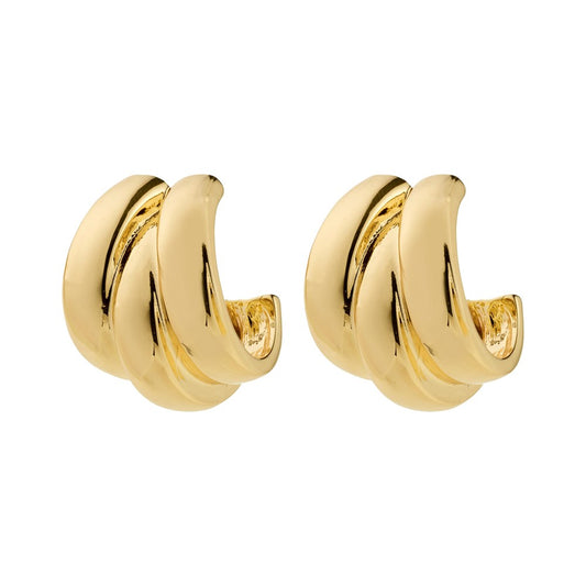 Damian Recycled Earrings - Gold Plated