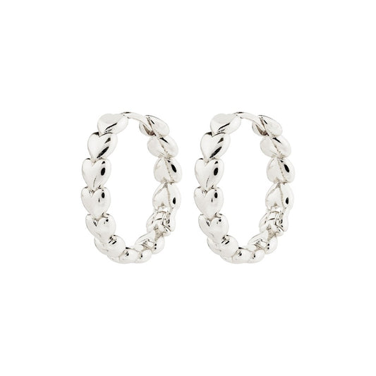 Maeve Recycled Hoop Earrings - Silver Plated