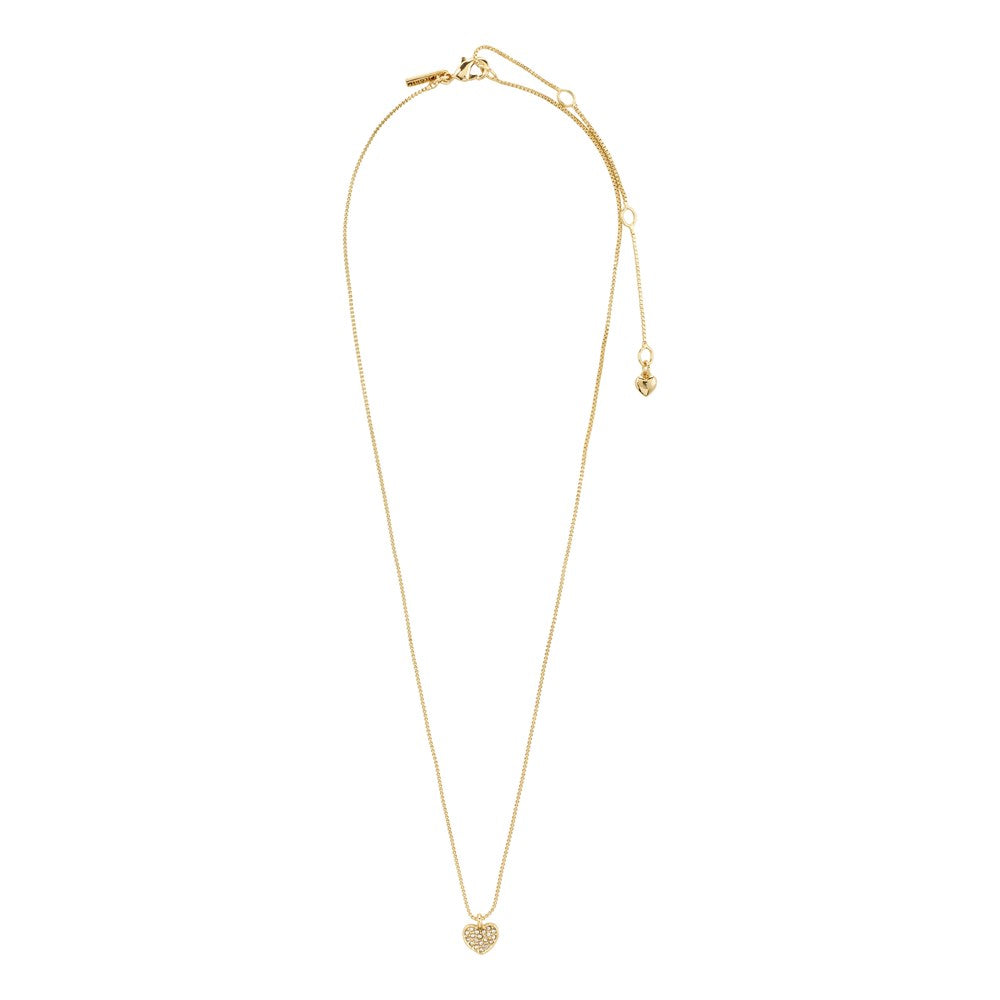 Emmett Recycled Crystal Necklace - Gold Plated