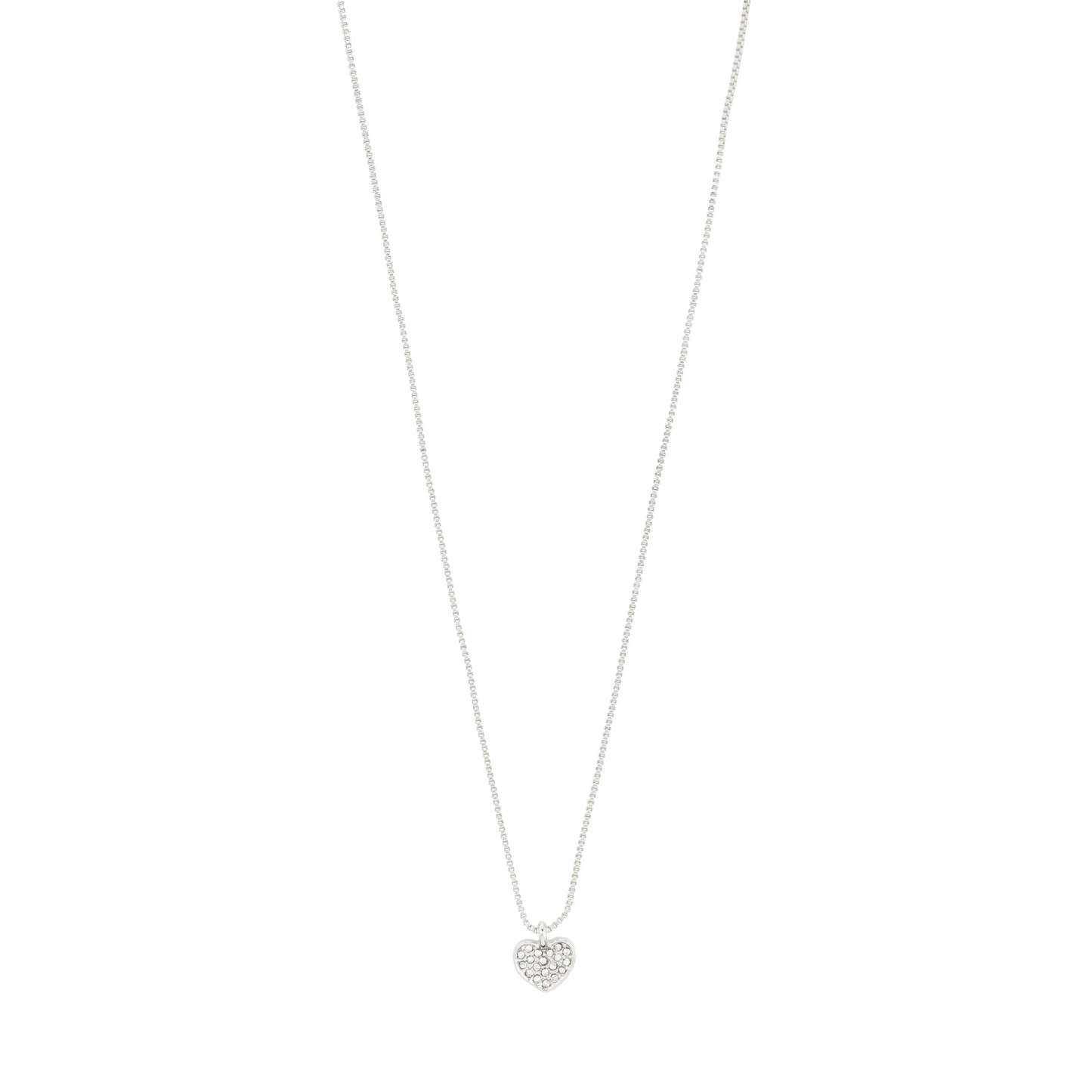 Emmett Recycled Crystal Necklace - Silver Plated