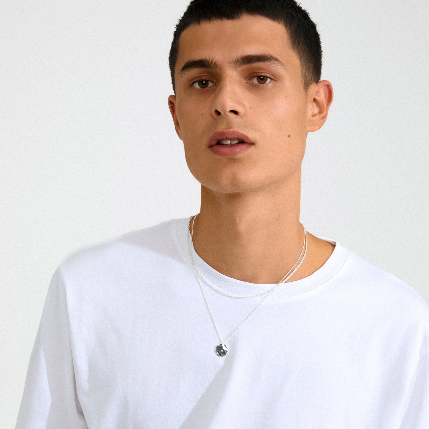 Declan Recycled Necklace - Silver Plated