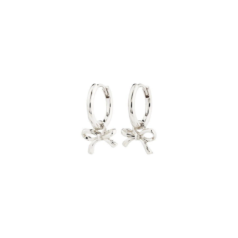 Lysandra Recycled Hoop Earrings - Silver Plated