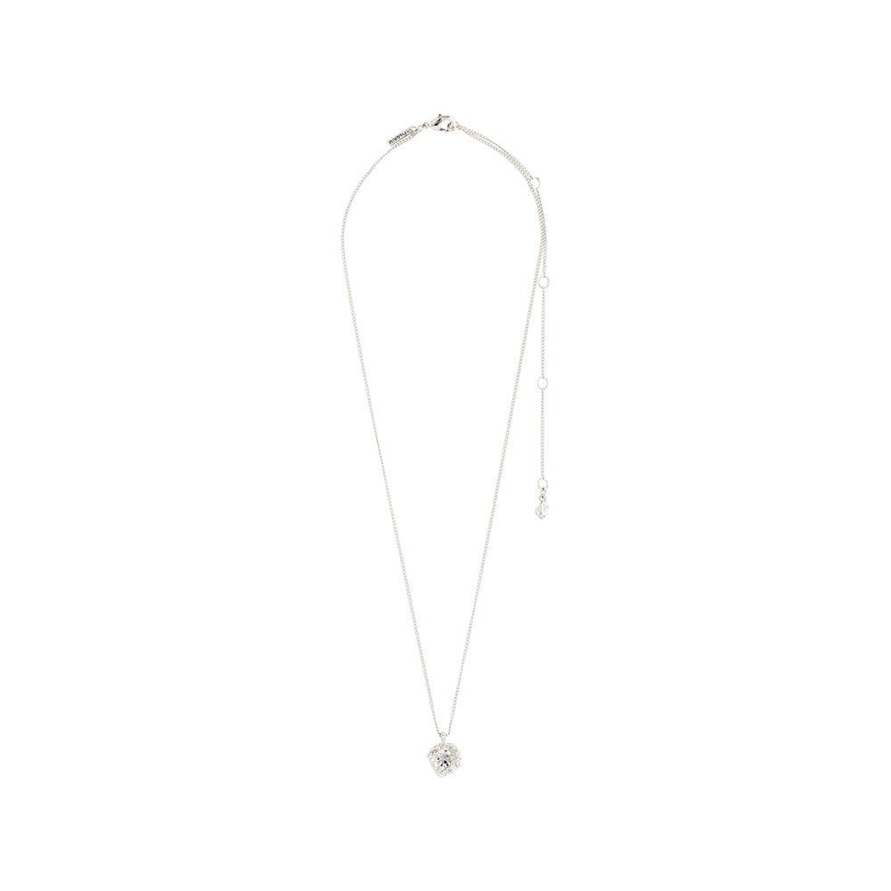 Callum Recycled Necklace - Silver Plated - Crystal