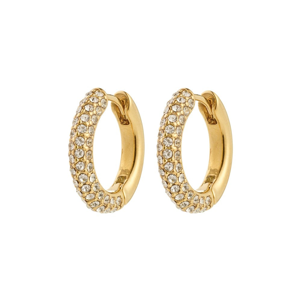 Tatum Recycled Crystal Earrings - Gold Plated