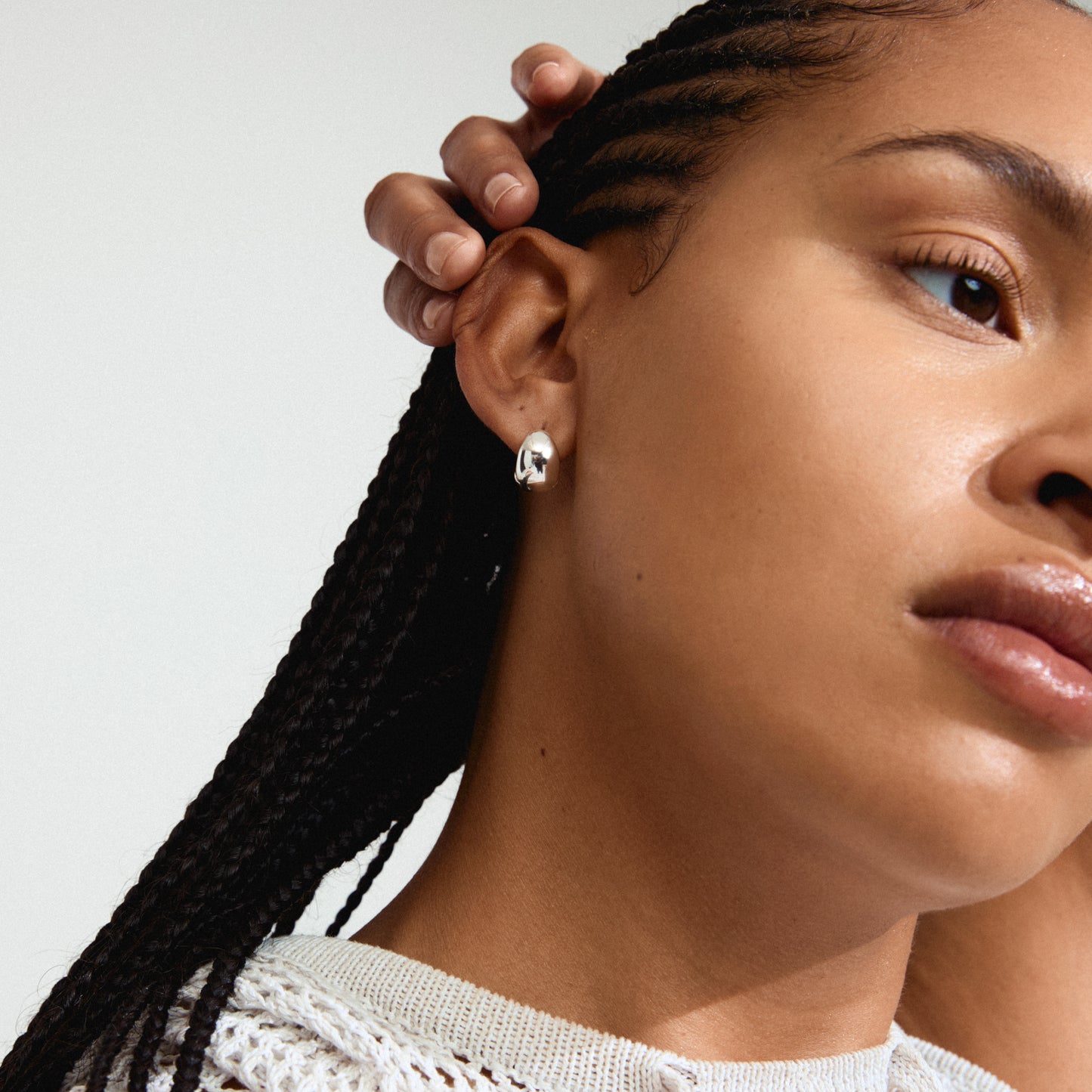 Jua Recycled Earrings - Silver Plated