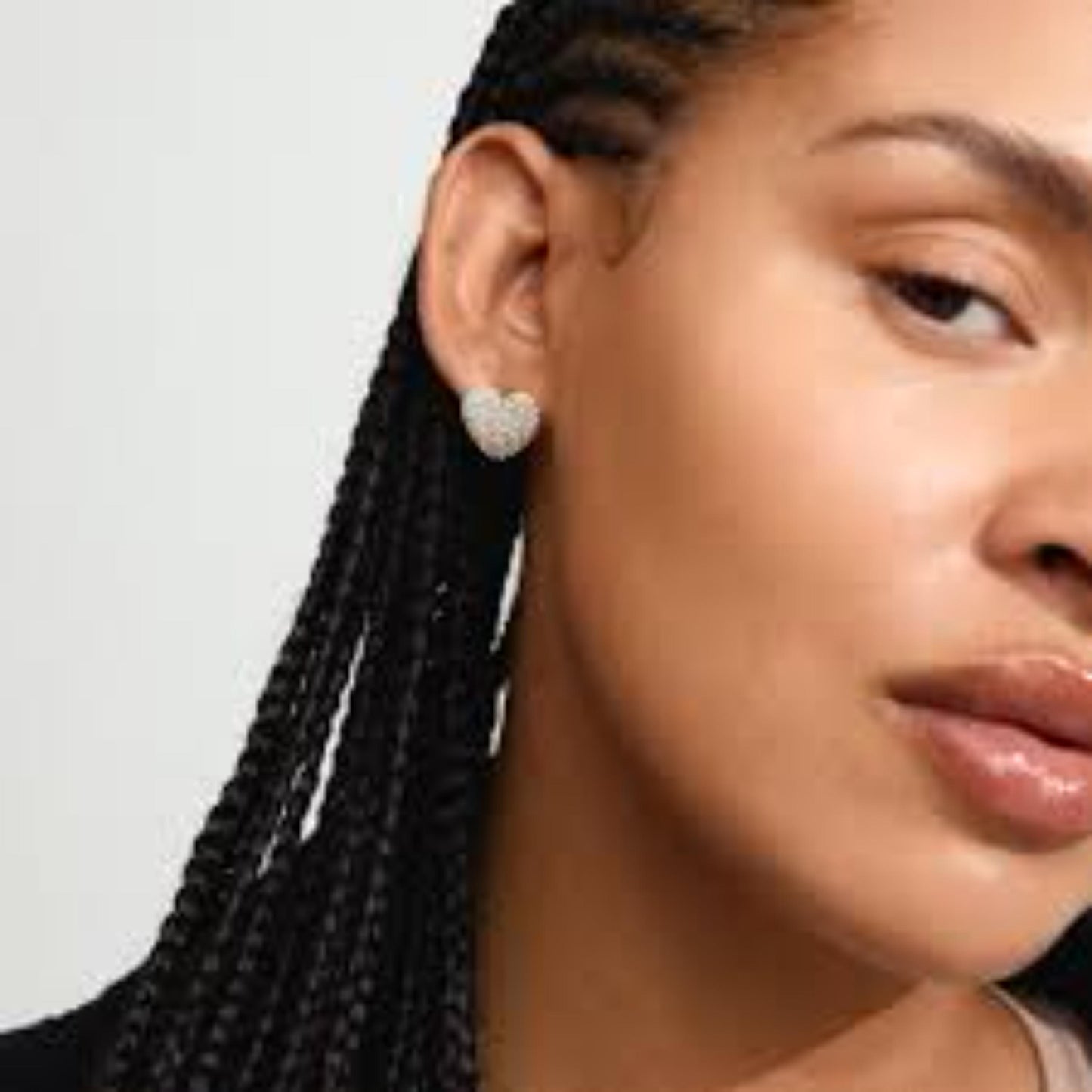 Dune Recycled Earrings - Silver Plated - Crystal
