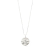 Heat Recycled Coin Necklace - Silver Plated