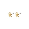 Oakley Recycled Starfish Earrings - Gold Plated