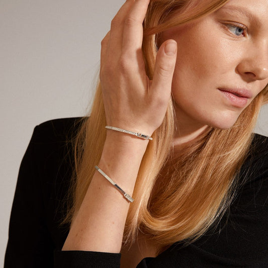 Hanna Schönberg x Pilgrim Recycled Bracelets - Silver Plated