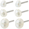 Edil Fresh Water Pearl Earrings 3-In-1 Set - Gold Plated