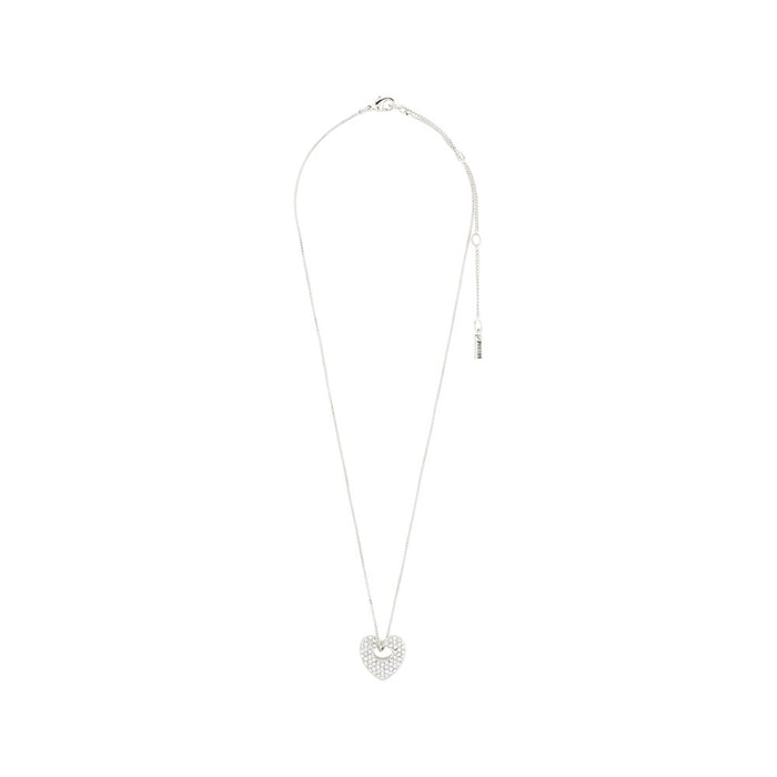 Dune Recycled Necklace - Silver Plated - Crystal
