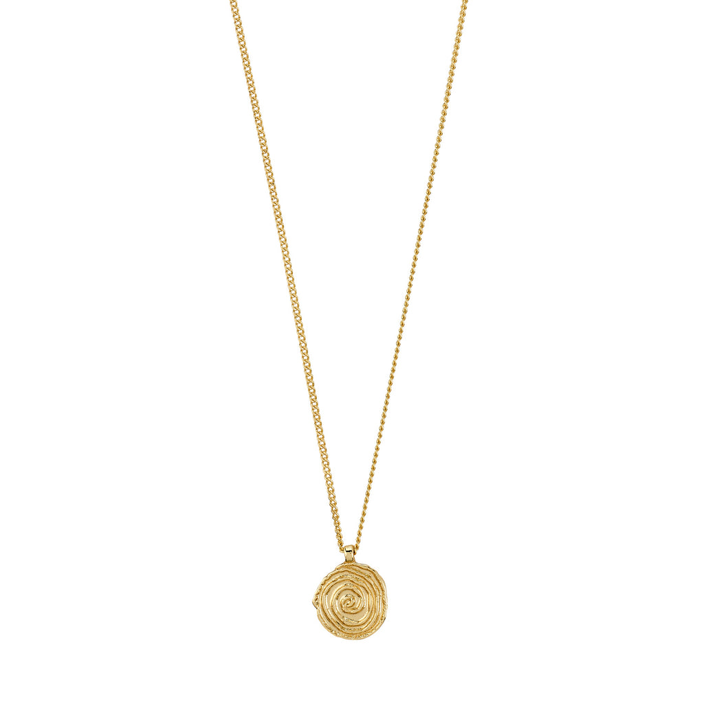 Air Coin Necklace - Gold Plated
