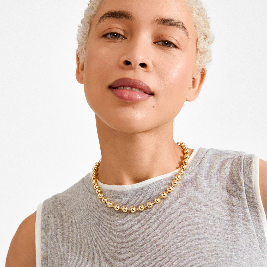 Air Necklace - Gold Plated
