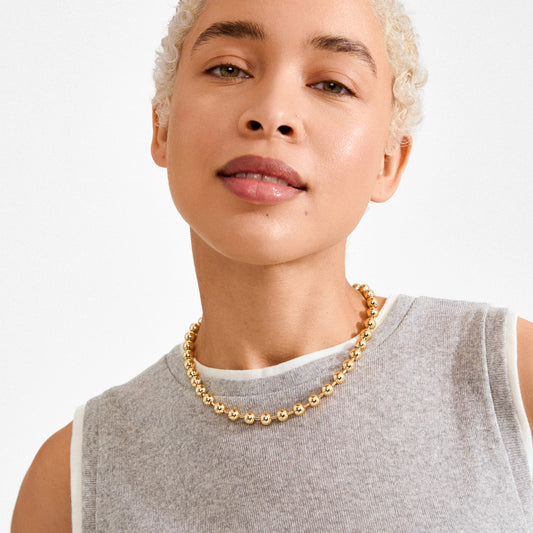 Air Necklace - Gold Plated