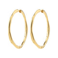 Presence Hoop Earrings Gold-Plated