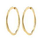 Presence Hoop Earrings Gold-Plated