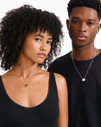 Presence Coin Necklace - Silver-Plated