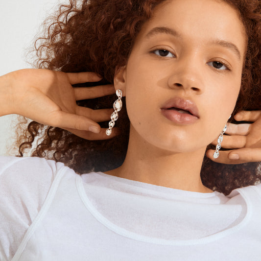 Sparkle Earrings - Silver Plated