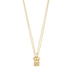 Fire Necklace 2-In-1 Set, - Gold Plated