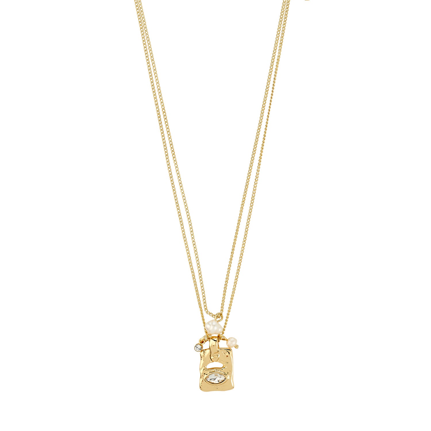 Fire Necklace 2-In-1 Set, - Gold Plated