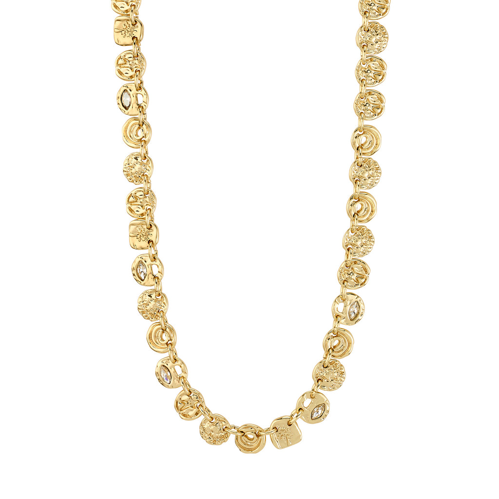 Fire Necklace - Gold Plated