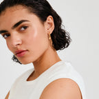 Fire Hoop Earrings - Gold Plated