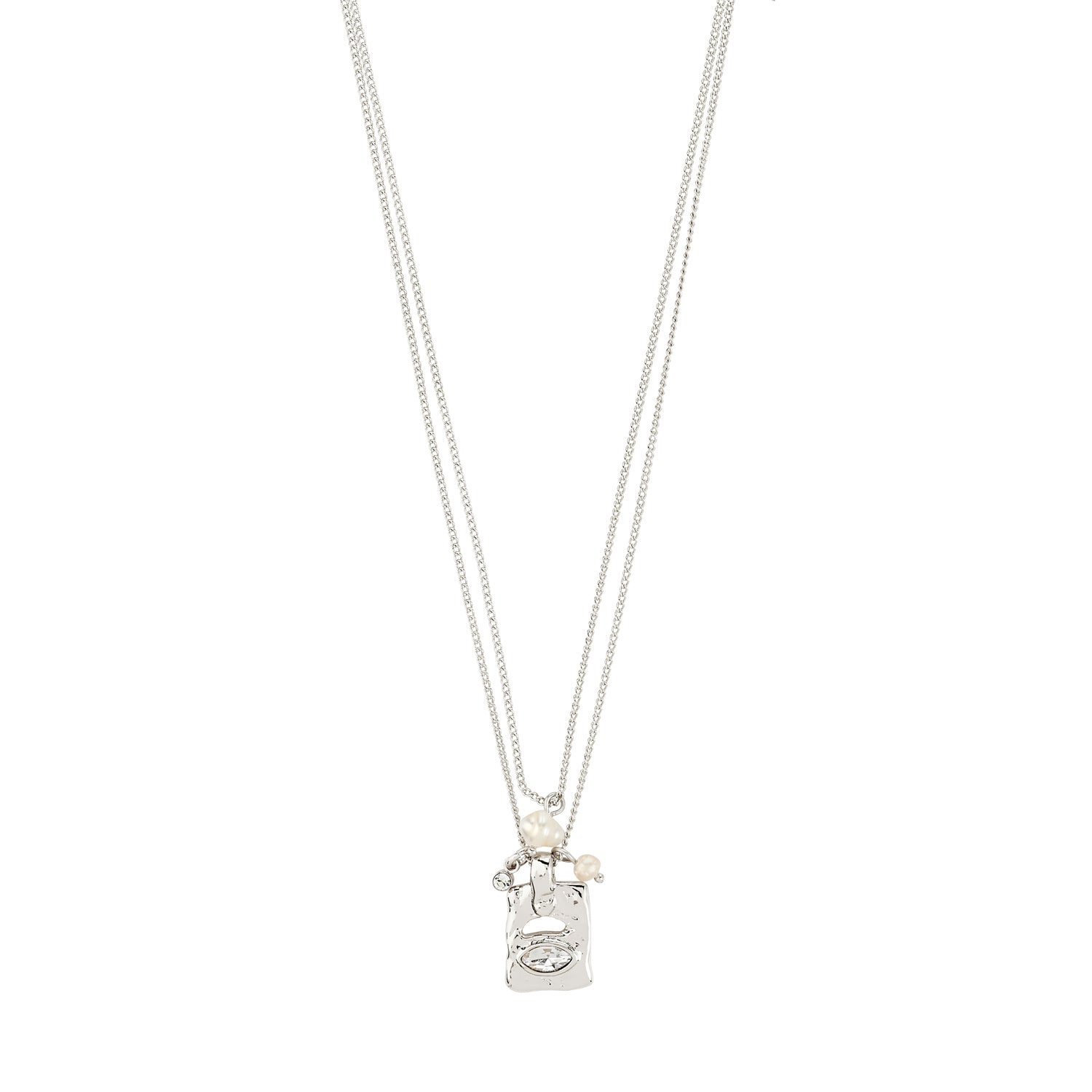 Fire Necklace 2-In-1 Set - Silver Plated