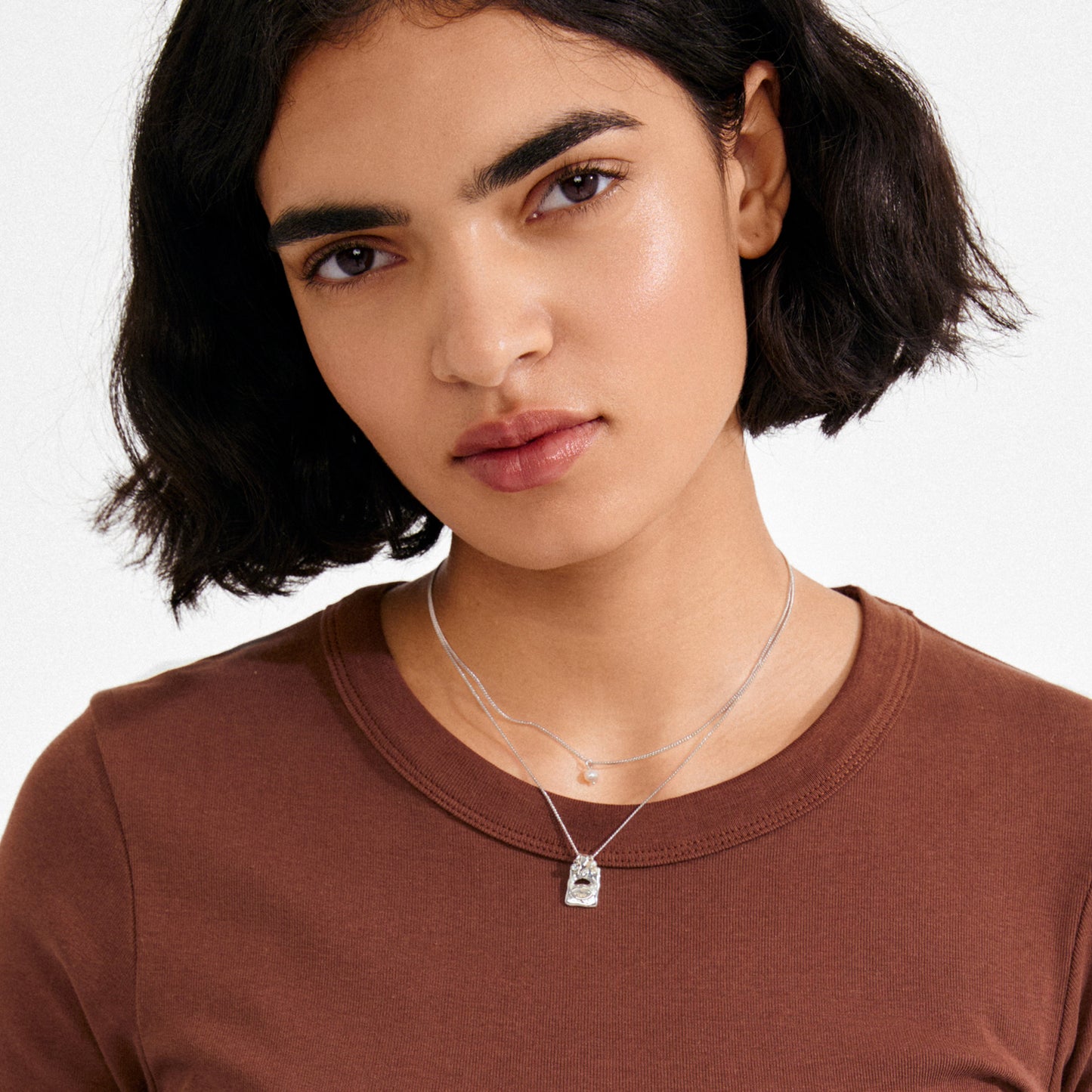 Fire Necklace 2-In-1 Set - Silver Plated