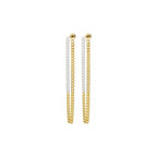 Inner Chain Earrings Mixed Metal