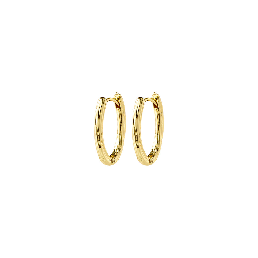 Now Hoop Earrings - Gold Plated