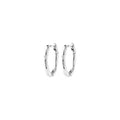 Now Hoop Earrings - Silver Plated