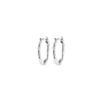 Now Hoop Earrings - Silver Plated