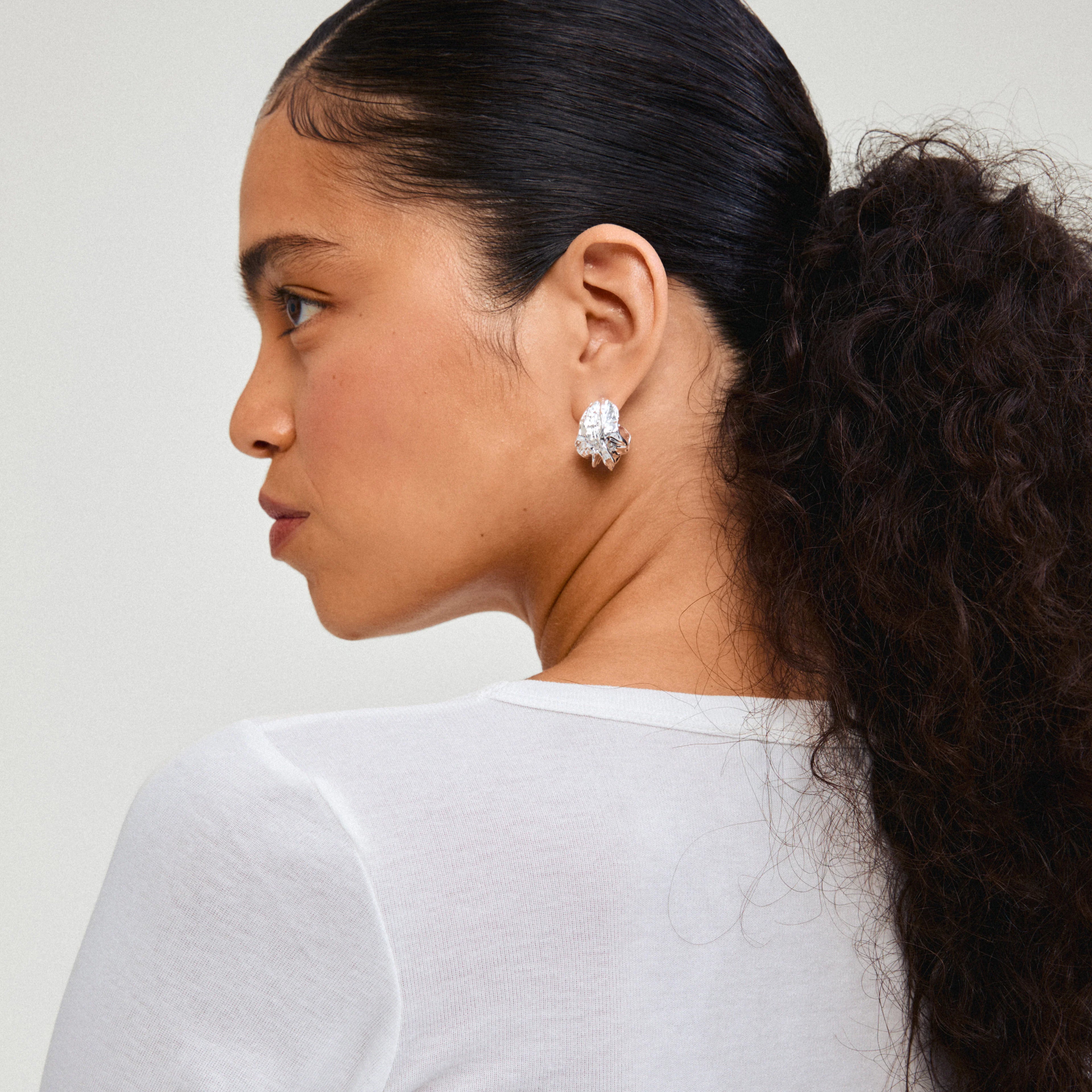 Eclipse Hoops - Silver Plated