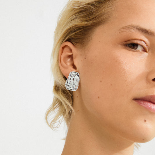 Shift Earrings - Silver Plated
