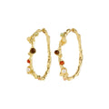 Iris Hoop Earrings - Gold Plated