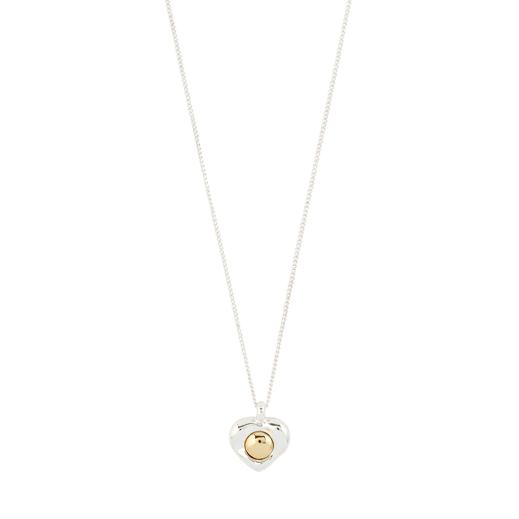 Nova Heart Necklace - Silver Plated