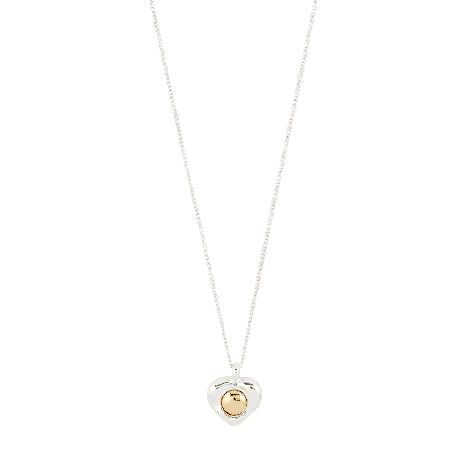 Nova Heart Necklace - Silver Plated