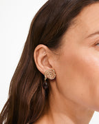Still Earrings Gold-Plated/Brown