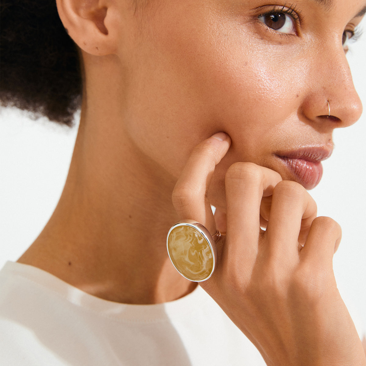 Still Ring - Silver-Plated/Yellow