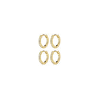 Root Earrings 2-In-1 Set - Gold Plated