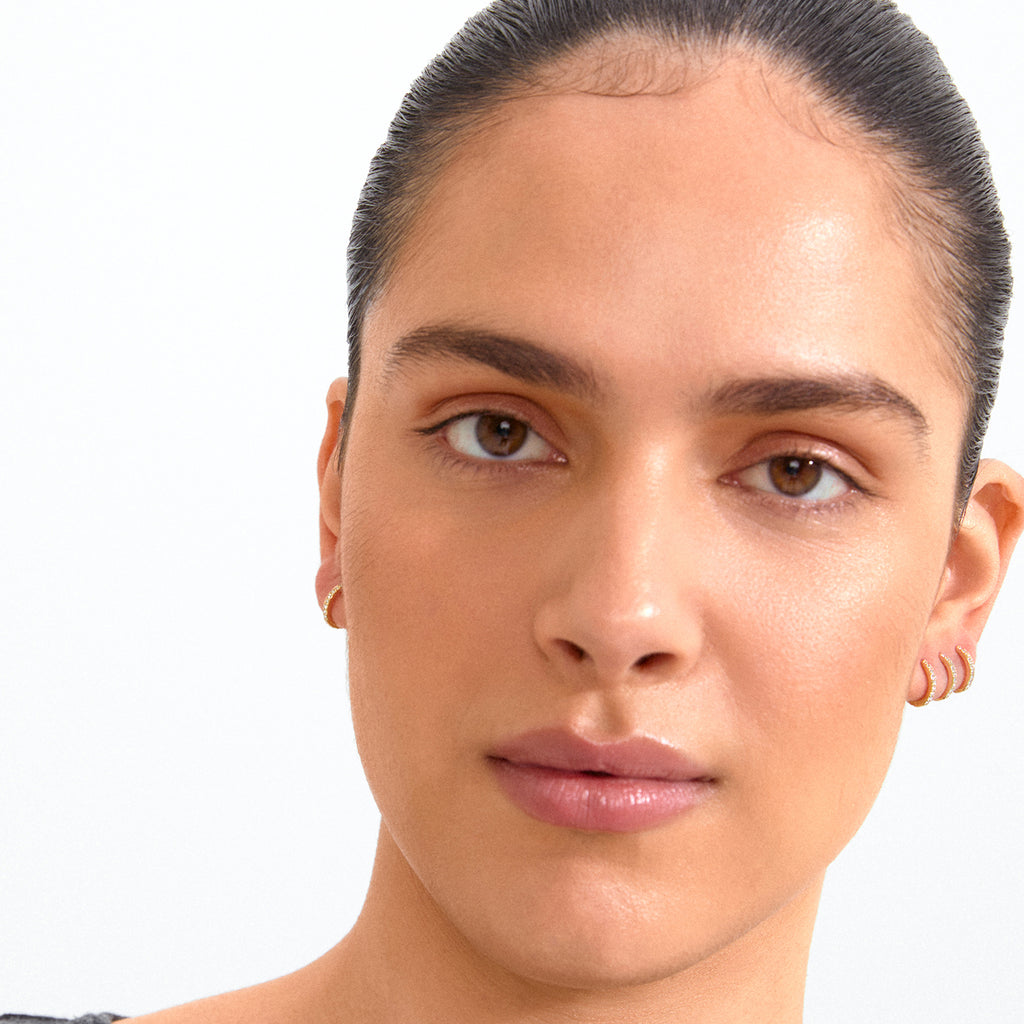 Root Earrings 2-In-1 Set - Gold Plated